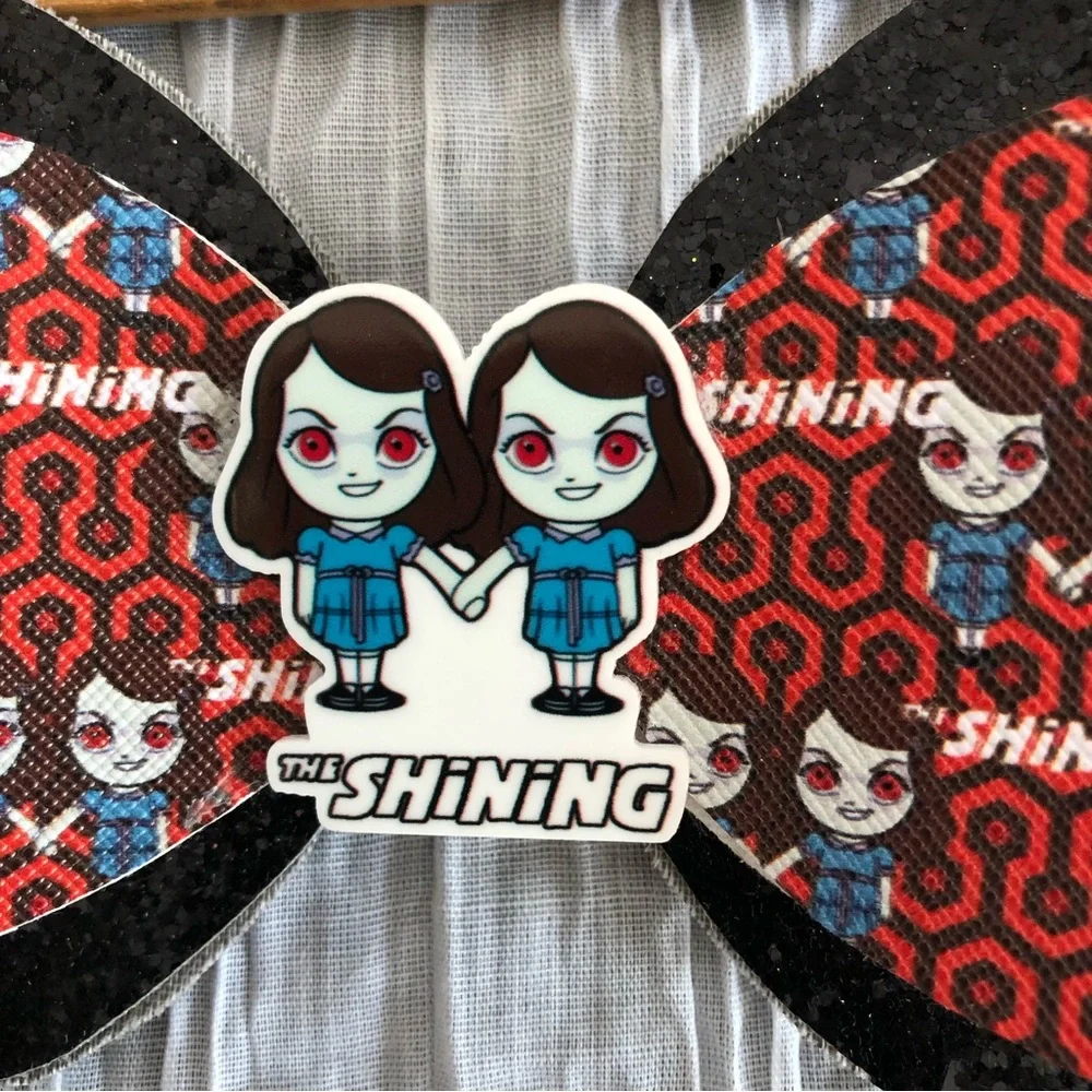 VINTAGE THE SHINING & BEATLE JUICE 80s hair bows barrettes Halloween costume